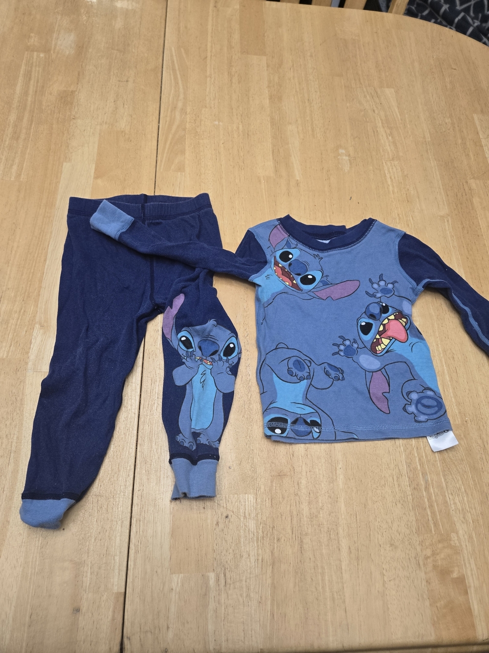 Disney Blue Stitch Pajama Set for Kids